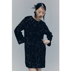 Dresses H&M Ladies Black Sequined A-line Dress