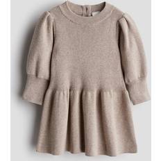 Brown Dresses Children's Clothing H&M Baby Fine-knit Cotton Dress - Brown