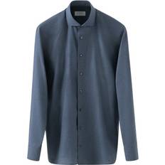 Eton Skjortor Eton Contemporary Fit Flanel Shirt - Blue