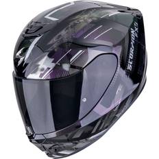 Scorpion Pink Motorcycle Helmets Scorpion EXO-391 Full Face Helmet - Black/Purple/Green