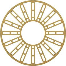 Moulding & Millwork Ekena Millwork Hale 16-in W x 22-in L Contemporary Painted Medallion