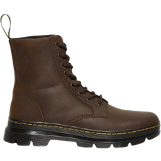 Dr. Martens Combs Crazy Horse Leather Casual Boots - Brown