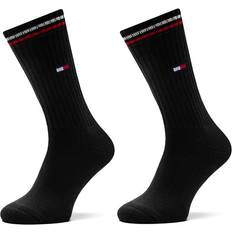 Tommy Hilfiger Unisex Undertøj Tommy Hilfiger Th Sock 2p Iconic Crew Socks - Black