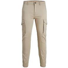 Marrone - Uomo Jeans Jack & Jones Paul Cargo Jogger Pants Beige