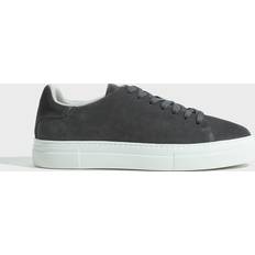 Slhdavid Chunky Suede Sneaker Noos Låga sneakers Grå