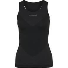 Elastane/Lycra/Spandex Canottiere Hummel Sporttop 'First' grau schwarz XS-S