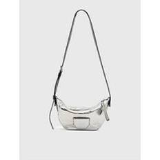 AllSaints Madea Leather Crossbody Bag, Silver, Women Ilver