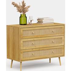 VonHaus Sienna Rattan Drawers Chest of Drawer