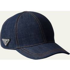 Prada Women Caps Prada Selvedge denim baseball cap