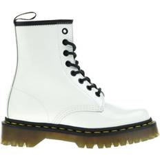 Dr. Martens 1460 Bex Patent Leather Lace Up Boots - White