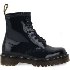 Dr. Martens 1460 Bex Patent Leather Lace Up Boots - Black