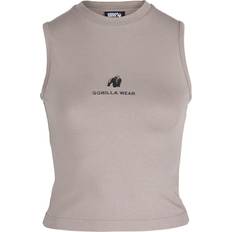 Gorilla Wear Vrouw T-shirts Gorilla Wear Livonia Crop Top - Beige