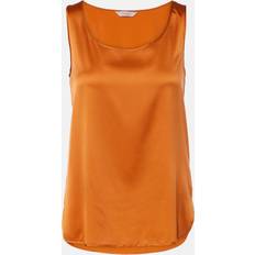 Max Mara Linnen Max Mara Pan silk-blend satin top