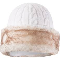 White - Woman Hats Mountain warehouse (One Size, Cream) Womens/Ladies Faux Fur Winter Hat