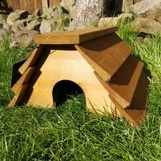 Rustic Wooden Hedgehog Habitat for Garden