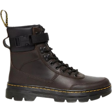 Lace Boots Dr. Martens Combs Tech Crazy Horse Leather Casual Boots - Dark Brown