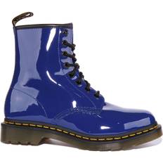 Dr. Martens 1460 Women's Patent Leather Lace Up Boots - Blue