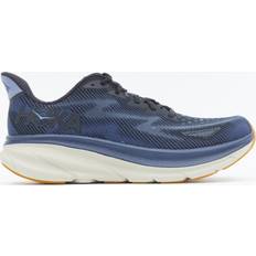 Hoka Men's Clifton Road Running Shoes in Black/Varsity Navy