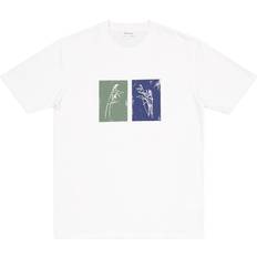 Norse Projects T-shirts Norse Projects Lino Cut Reeds - Calcite Blue
