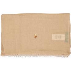 Unisex Halsdukar & Sjalar Polo Ralph Lauren Polo Ralph Lauren Linen/modal-washed Linen Scarf Vintage Beige (ONESIZE)