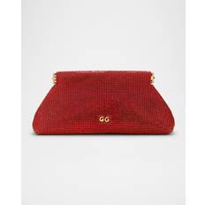 Red Clutches Cult Gaia Lillia Mini Embellished Clutch Bag GARNET