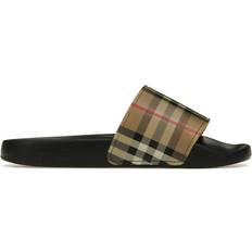 Burberry Women Slippers & Sandals Burberry (W) Check Print Slides Archive Beige