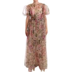 Multifärgade - Nylon Klänningar Dolce & Gabbana Blommig Maxiklänning Dam Dam