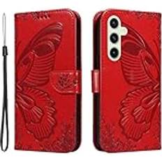 Samsung Galaxy S24 FE Covers med kortholder MTK Samsung Galaxy S24 FE Kotelo Perhoskuvio