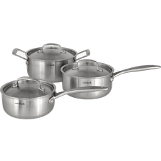 Nordwik Set Nordwik Grytset 3-Ply 3 Delar 1,5 L 2 L 3 L - Silverfärgad Set 3 delar