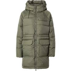 Tommy Jeans Hooded Longline Puffer Jacket - Fatigue Green