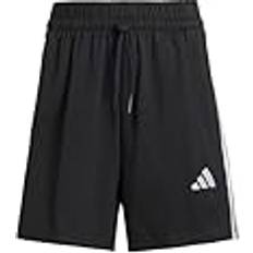 Dam - Multifärgade Byxor & Shorts adidas kvinnliga väsentligheter 3-ränder bomullsshorts svart/vit