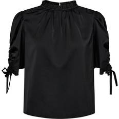 Co'Couture Dame Tøj Co'Couture AdnaCC Puff Bluse, Black