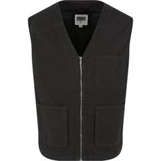 Ekologiska - Svarta Västar Urban Classics Herrväst ekologisk bomull väst svart 3XL, svart