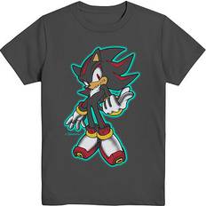 Mad Engine Little & Big Boys Shadow Crew Neck Short Sleeve Sonic the Hedgehog Graphic T-Shirt, (14-16) Husky, Gray (L (14-16) Husky)