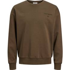 Marrón - Sudadera Suéteres Jack & Jones Printed Sweatshirt