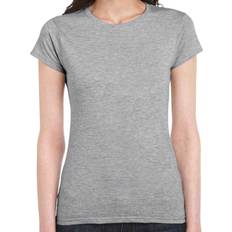 Clothing Gildan (L, Sports Grey) Womens/Ladies Softstyle Ringspun Cotton Fitted T-Shirt