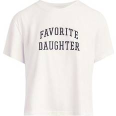 Cropped Collegiate T-Shirt - White