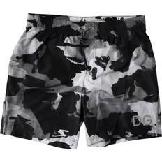 Multicolored Swimming Trunks Dolce & Gabbana Multicolor Camouflage DG Logo Beachwear Shorts Swimwear IT3