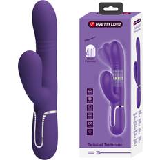 Sexleksaker Pretty Love Mariana Twinkled Tenderness 4in1 Thumping & Nodding & Rolling Rabbit Vibrator Purple lila