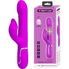 Sexleksaker Pretty Love Falin Twinkled Tenderness 4in1 Rabbit Vibrator Pink rosa