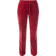 Juicy Couture Byxor Juicy Couture Raka Mjukisbyxor I Velour Set - Röda