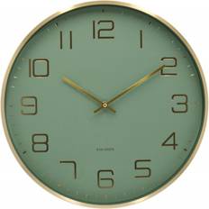 Karlsson Elegance Glow Jungle Green Wall Clock 40cm