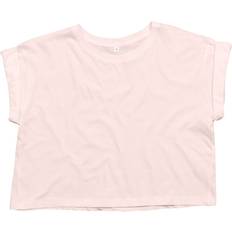 (S, Soft Pink) Womens/Ladies Organic Cropped T-Shirt