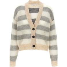 Multicolored Cardigans Brunello Cucinelli Striped Cardigan