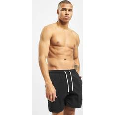 Badeshorts Badehosen Urban Classics Block Swim Short Schwarz