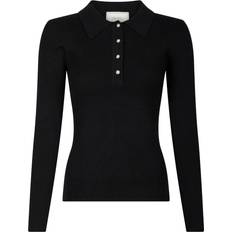 Neo Noir Forudbestilling Panama Knit Blouse 164017 Black sort XS/34