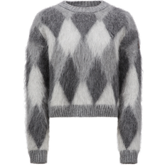 Pulls Moncler Pull En Laine Et Mohair - Gris