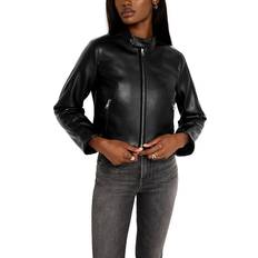 Good American Outerwear Good American Faux Leather Moto Jacket