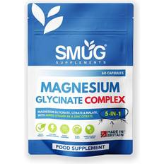 Energy Increasing Supplements SMUG Supplements Magnesium Glycinate Complex 5-in-1 60 pcs