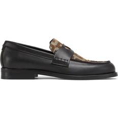 Unisex Loafers GCDS Wirdo monogram-print loafers unisex Polyamide/Cotton/Calf Leather/Polyurethane/Rubber/Calf Leather Black